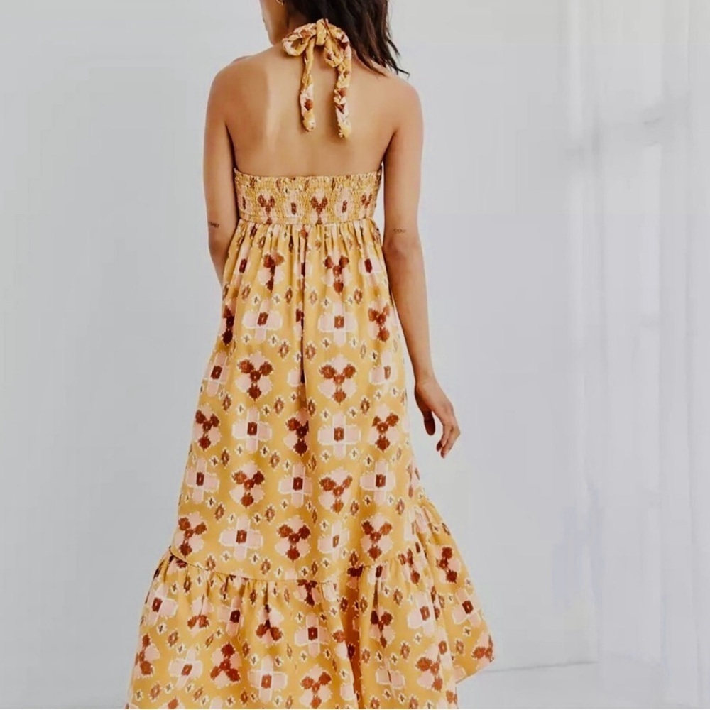 Aerie A-Line Halter Maxi Dress NWT - Picture 5 of 6